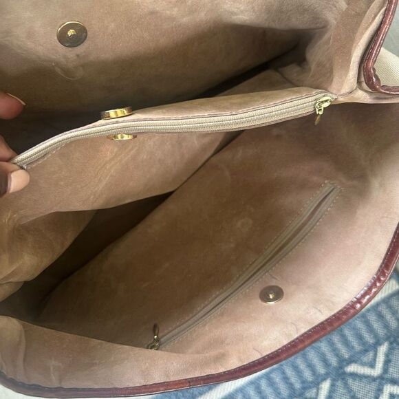 Oroton Australia Canvas & Leather Tote Bag - Picture 8 of 9